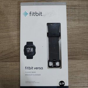 Fitbit Versa Leather Band - Midnight Blue